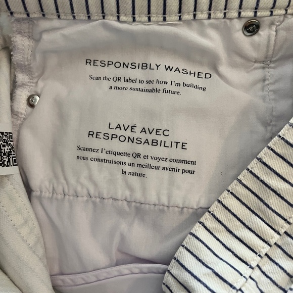 ANTHROPOLOGIE | FRAME 30 LE BRIGETTE JEAN SHORTS Blue Motif NWT - Picture 11 of 16